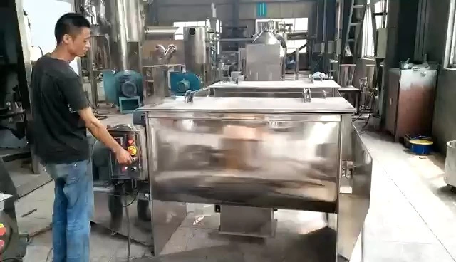 High Quality Horizontal Stainless Steel Material Dry Powder Ribbon Mixer Blender for Food Industry Use 1