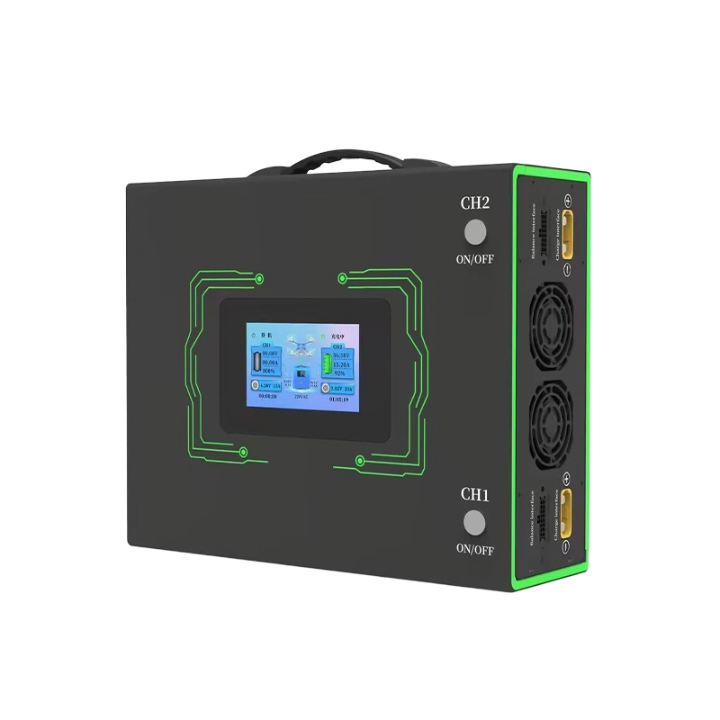 D14 Smart Balance Charger for 6–14S Lithium Batteries, Dual Output, 0–30A Adjustable, 4.3 IPS HD Touchscreen, Real-Time Cell Monitoring, Multi-Protection 1