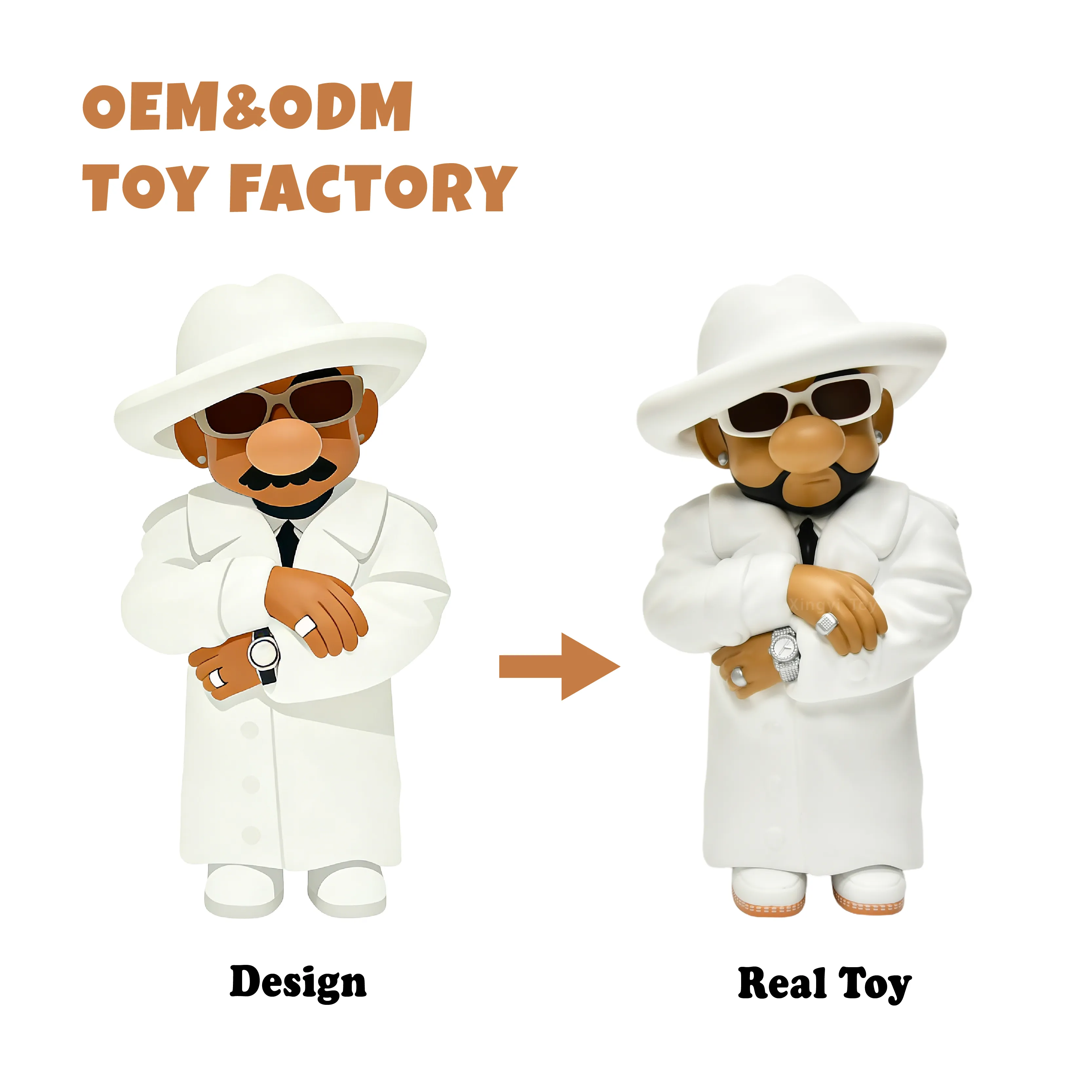 Design Figurew Custom 3D Vinyl Figure 2D Design | Demeng Toy