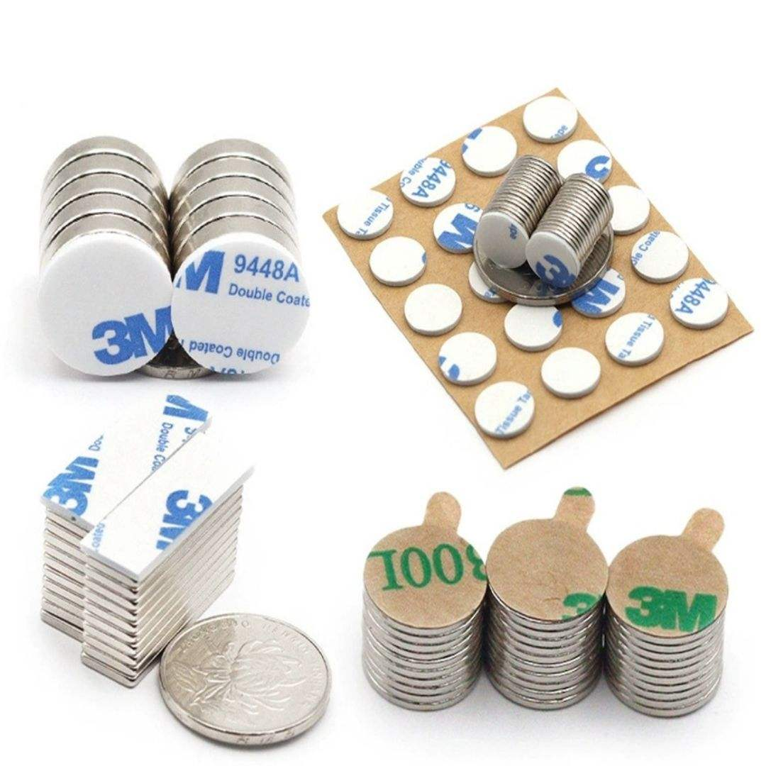 adhesive backed neodymium magnets, 3M self stick ndfeb magnets, heavy duty double sided tape magnets, foam adhesive neodymium magnets, acrylic glue backed magnets, self adhering strong magnets, peel and stick neodymium magnets