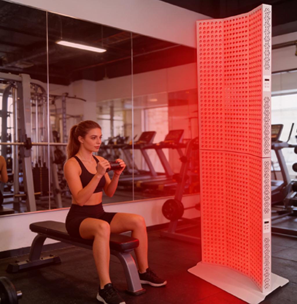 iLXURED X7000-1 High Irradiance infrared red light therapy panel With Rolling Stand For Muscle Recovery Full Body Pain Relief 2