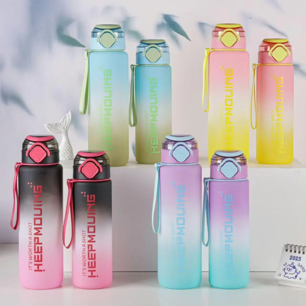 HongXing Large Capacity Sports Water Bottle | Leak-Proof 800ml & 1L Fitness Bottle 1