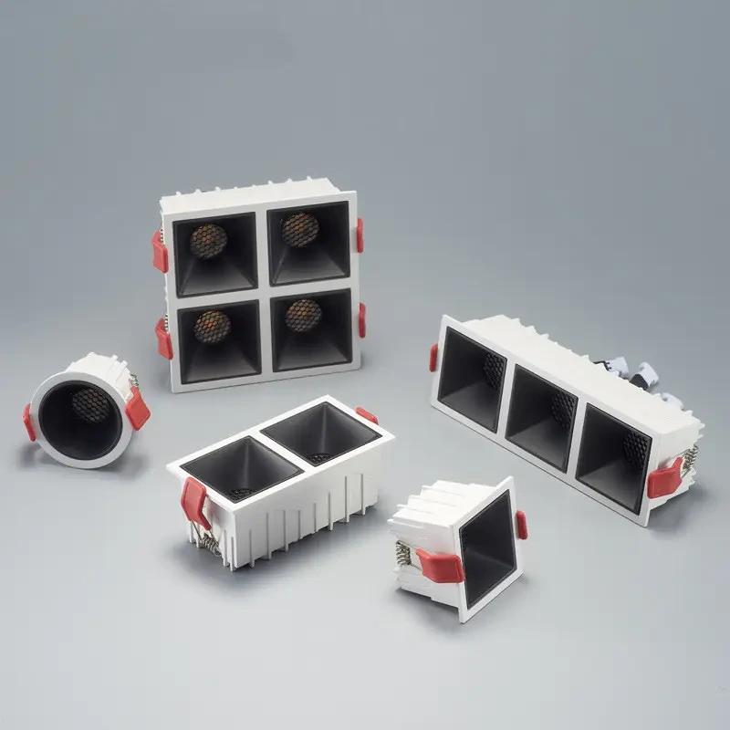 White/Black Die-casting Aluminum Recessed LED Downlights 12W 24W 36W 48W 1