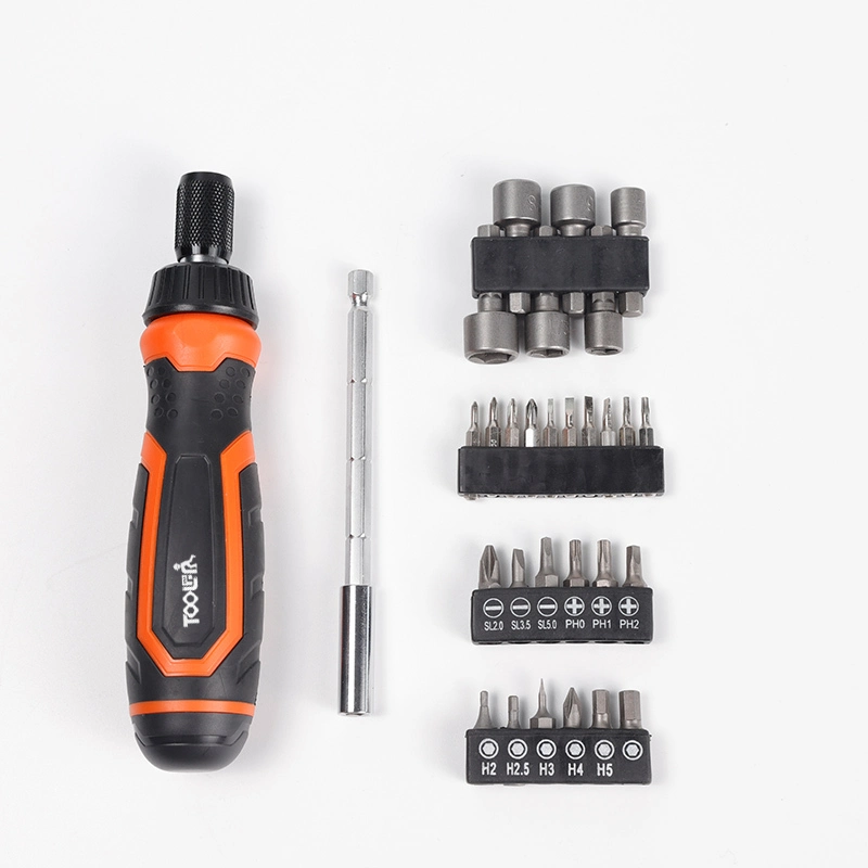 30-Piece Professional Ratchet Screwdriver Set with Bits and Metric Sockets TLST12 1
