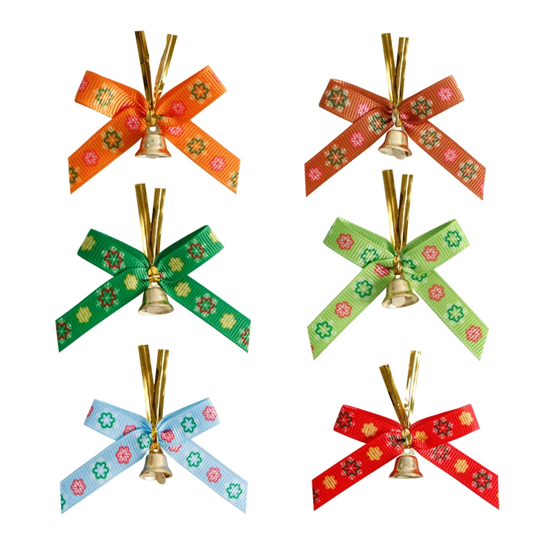 Wholesale Customizable Christmas Bell Set with Bow 1