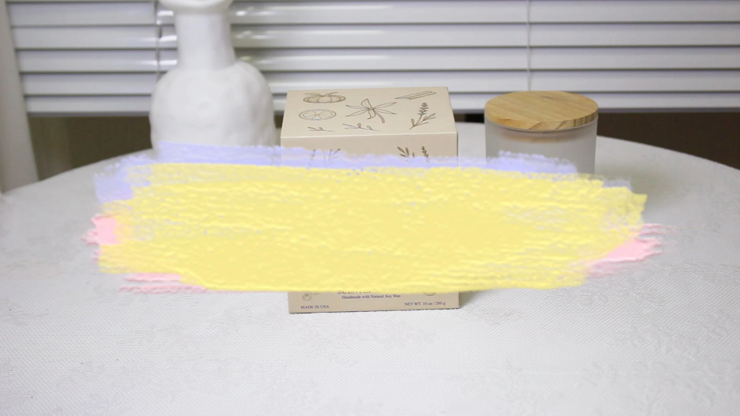 CF Eco-Friendly Reusable Waterproof Cardboard Candle Packaging Box with Lid Elegant Rigid Gift Box for Scented Candle Jars 1