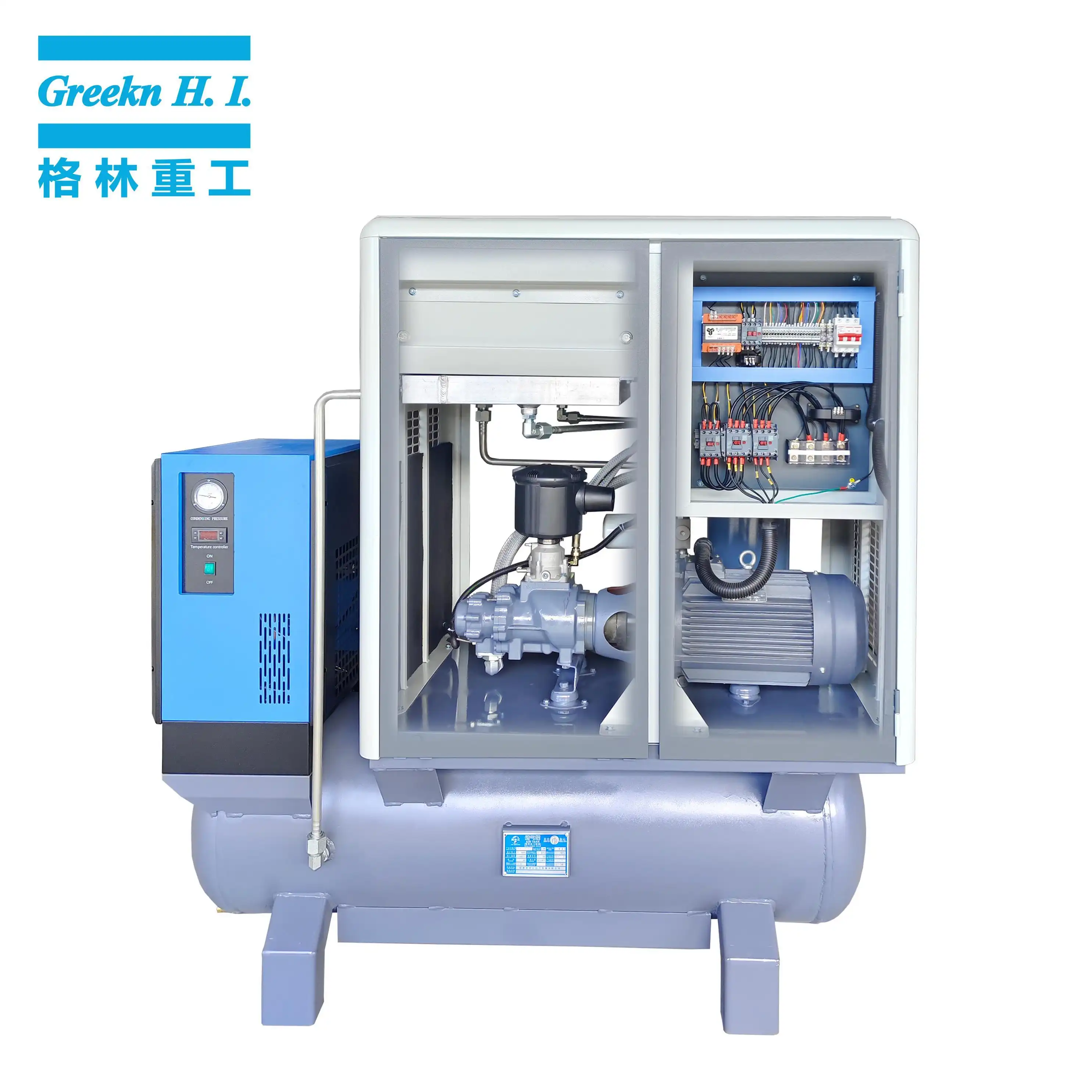 Compresor de aire griego GA11T, todo en uno, 11 kW y 15 HP 1