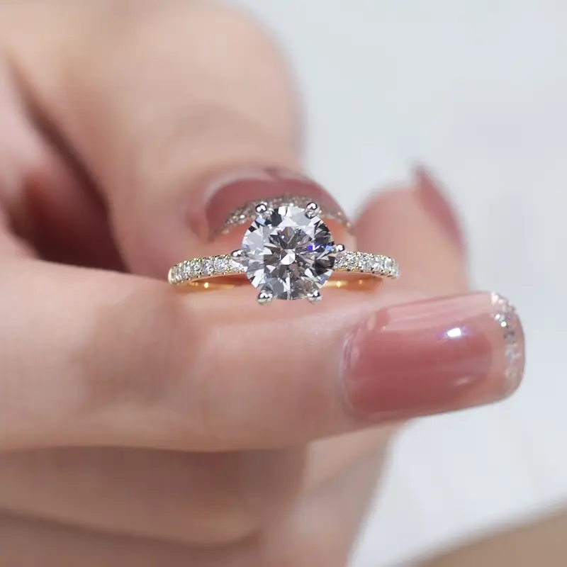 MESSI JEWELRY CUSTOMIZE 18K WHITE GOLD RING MSR-1862 MSR- 879 MSR-1000 1