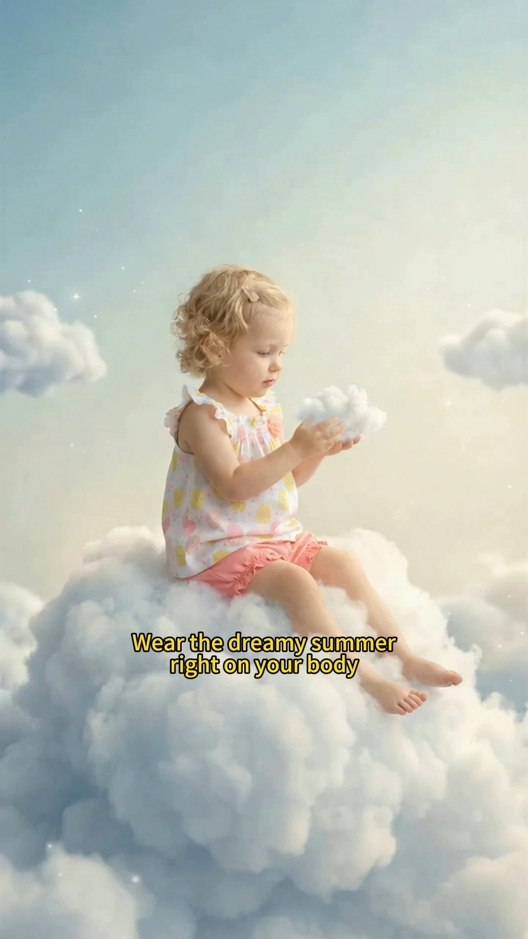 2PCS Baby Woven Smocking Top And Short Pant Clothing Sets-YZGM012 1