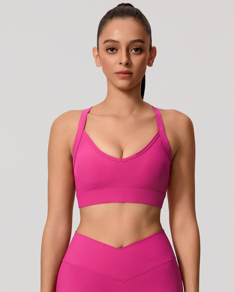 Women's High Impact Sports Bra Running Exercise   Personalised Customization Hearuisavy XTNY7005 1