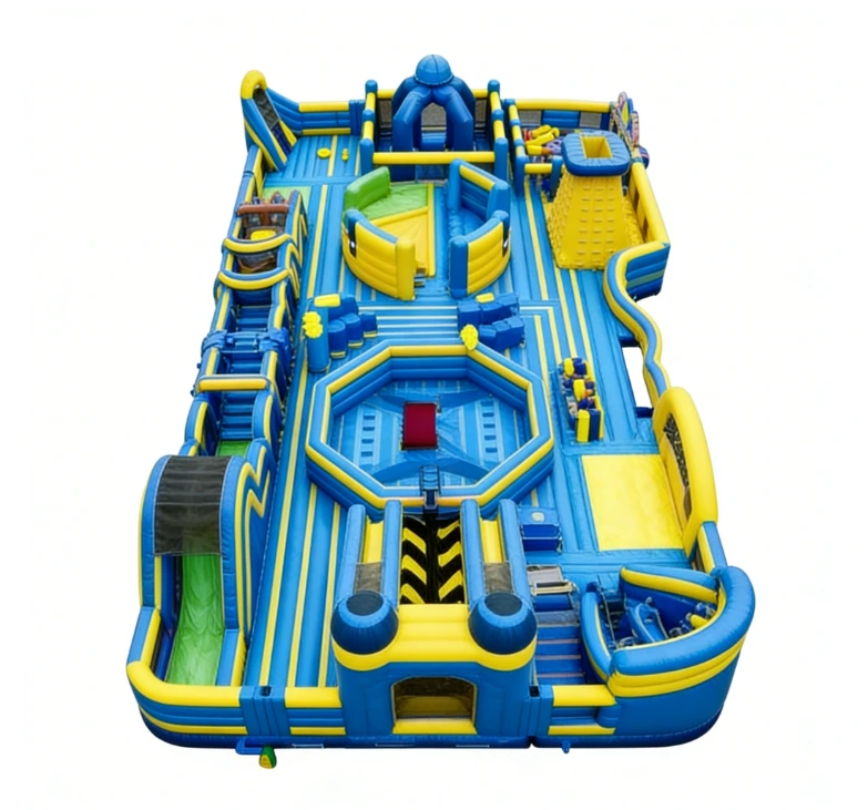 Große Hüpfburg für drinnen, aufblasbarer Themenpark 1