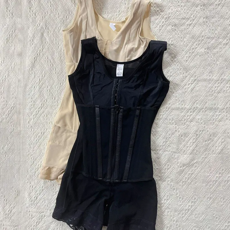 Hourglass Waist Trainer with Zipper Tummy Control & Butt Lifting Full Body Shaper 1