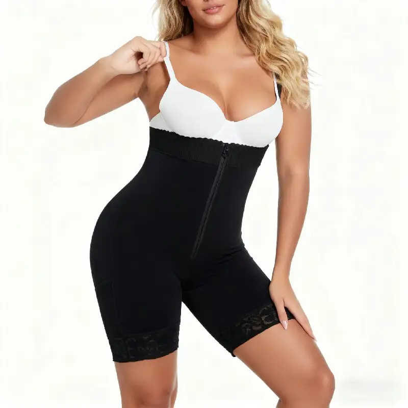 Tummy Control Waist Trainer Faja Shapewear Adjustable Butt Lifting Double Layers 1