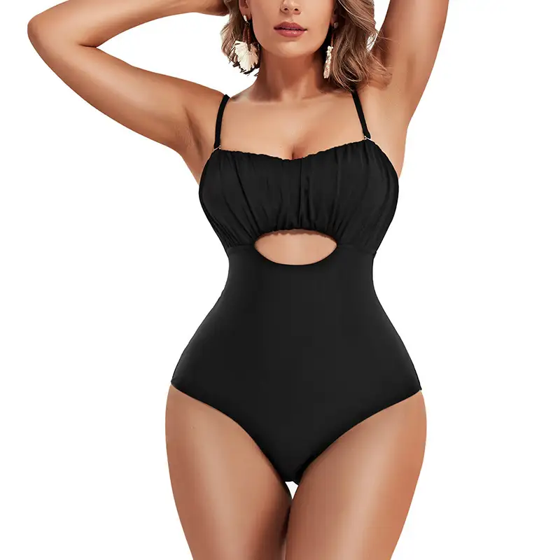 Women's One-Piece Beach Swimsuit Sexy Adjustable Strap Slim-Fit Shaping Swimwear 1