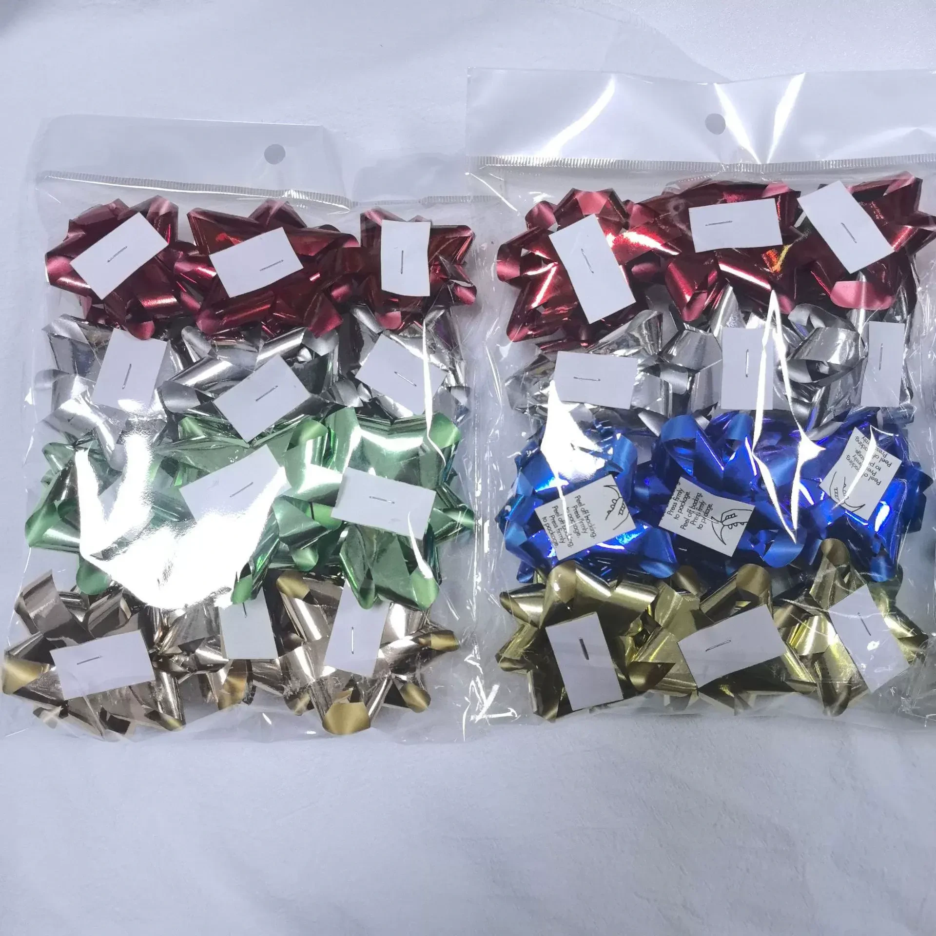 Party Perfect Star Shaped Pull Bows Glittery Metallic Decor Bows for Birthday Party Decor Gift Box Embellishment 1