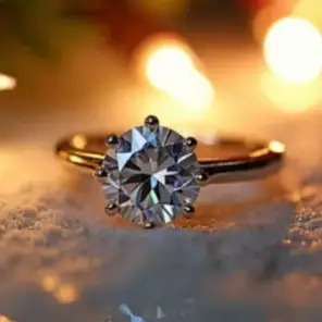 2CT D VVS1 ROUND LAB DIAMOND RING 1