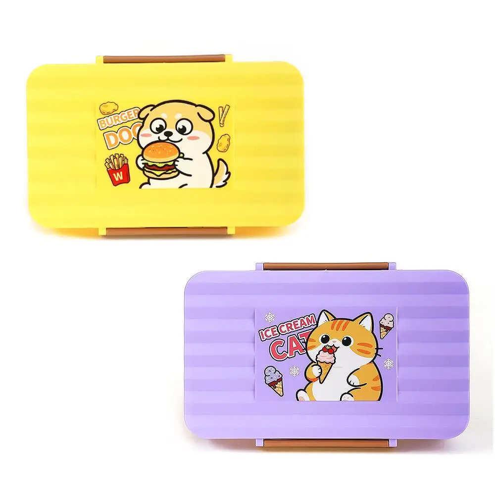 HongXing Cartoon Puppy Bento Box Set | Large Leak-Proof Kids Lunch Box with Food-Safe PP & Water Bottle 1