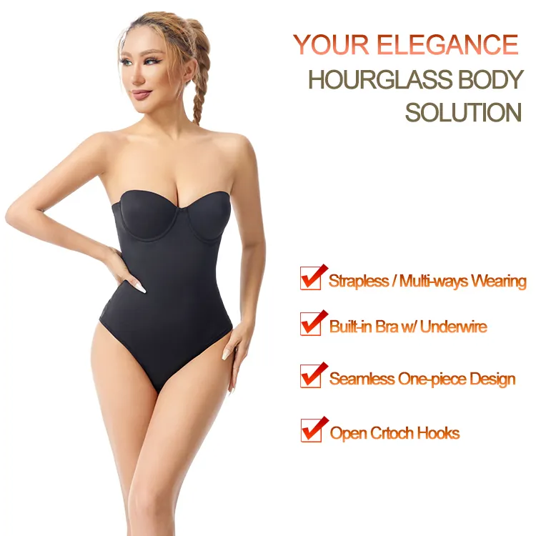 S·KAIFEI Full Body Shapewear with Strapless Bra Full Body Shapewear with Strapless Bra Best Supplier 7