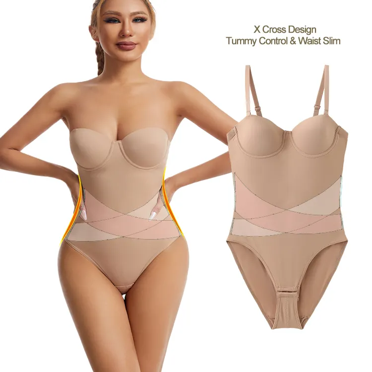 S·KAIFEI Full Body Shapewear with Strapless Bra Full Body Shapewear with Strapless Bra Best Supplier 6