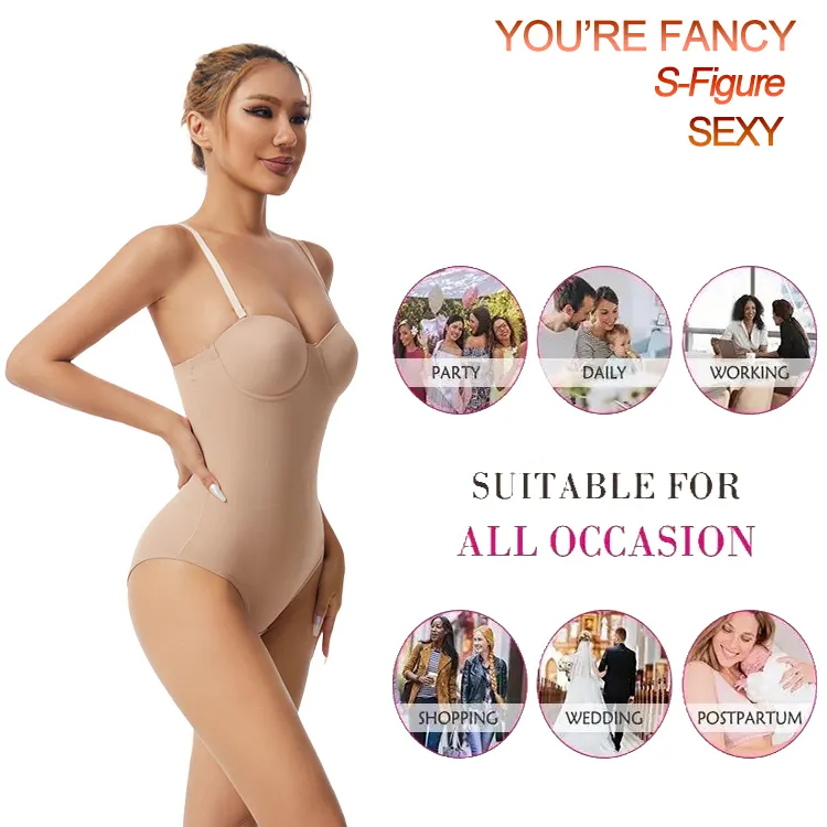 S·KAIFEI Full Body Shapewear with Strapless Bra Full Body Shapewear with Strapless Bra Best Supplier 9