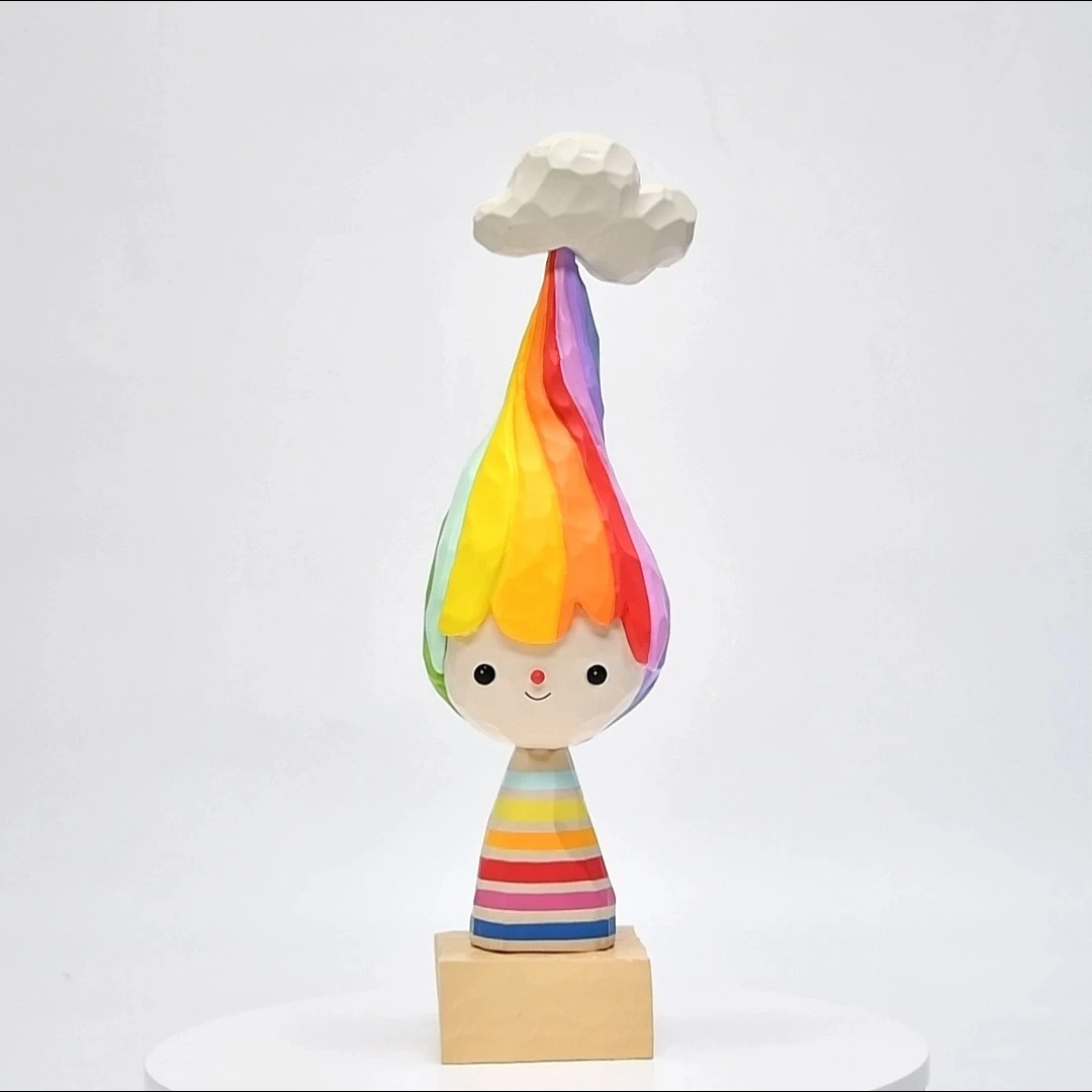 Jouet d'art en PVC, design 2D sur mesure transformé en jouet 3D. 1