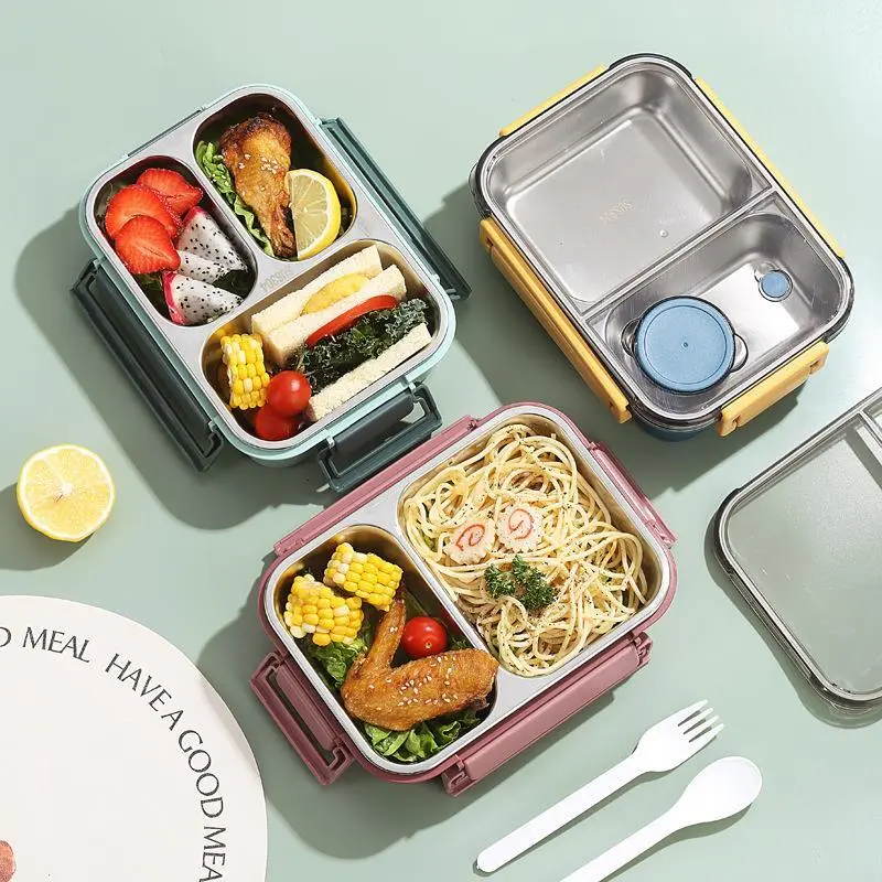 HongXing Transparent Steel Lunch Box | Leak-Proof Bento Set 1