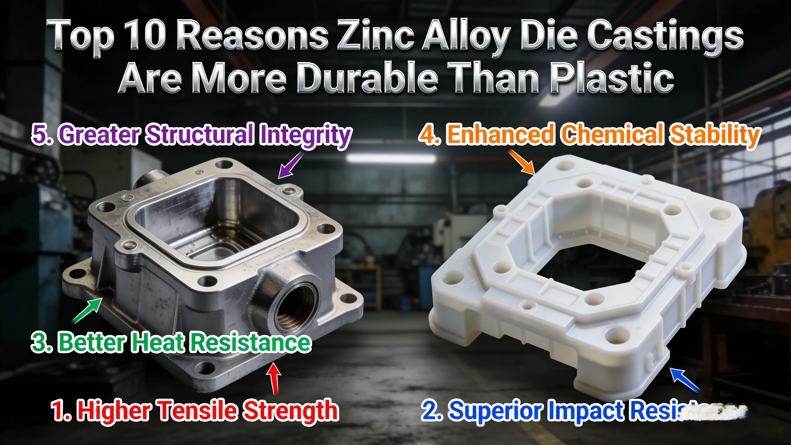Top 10 Reasons Why Zinc Alloy Die Casting Outscores Plastic for Durable Components 1