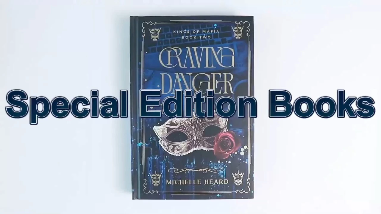 6x9 Hardcover Fiction with Black and White Interior, Foil Stamping and Sprayed Edges 1