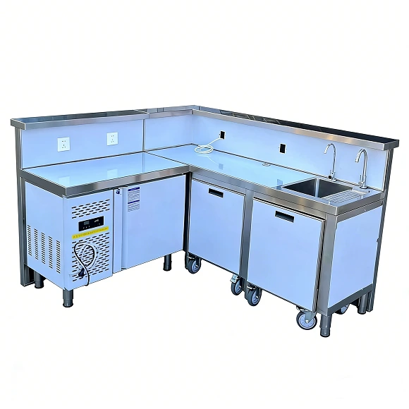 Kaesid Custom Stainless Steel Bubble Tea Counter & Coffee Bar | Direct Factory Price 1