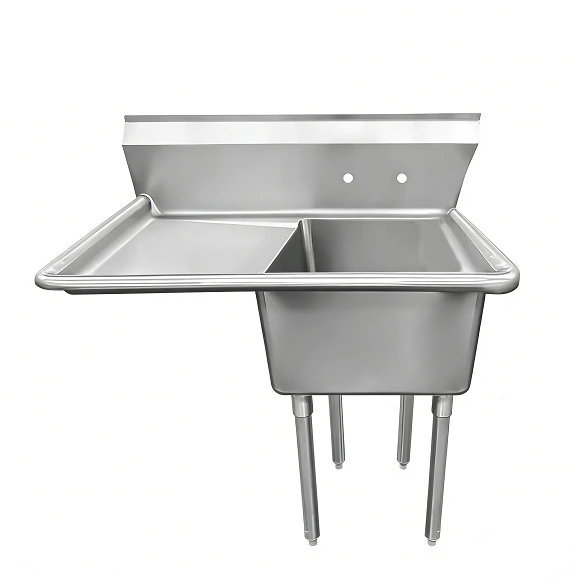 Commercial Grade Single Bowl Stainless Steel Kitchen Sink | Kaesid Custom Solutions 1