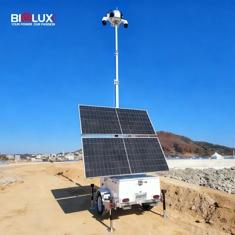 Portable Cctv Tower Mobile Solar CCTV Tower Wholesale - BIGLUX-1 2