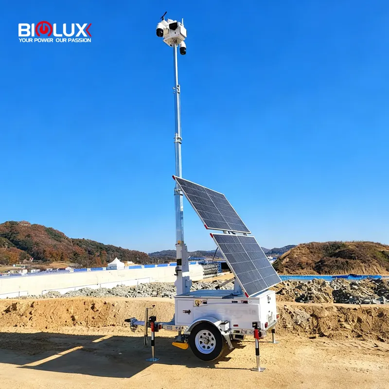 Portable Cctv Tower Mobile Solar CCTV Tower Wholesale - BIGLUX-1 5