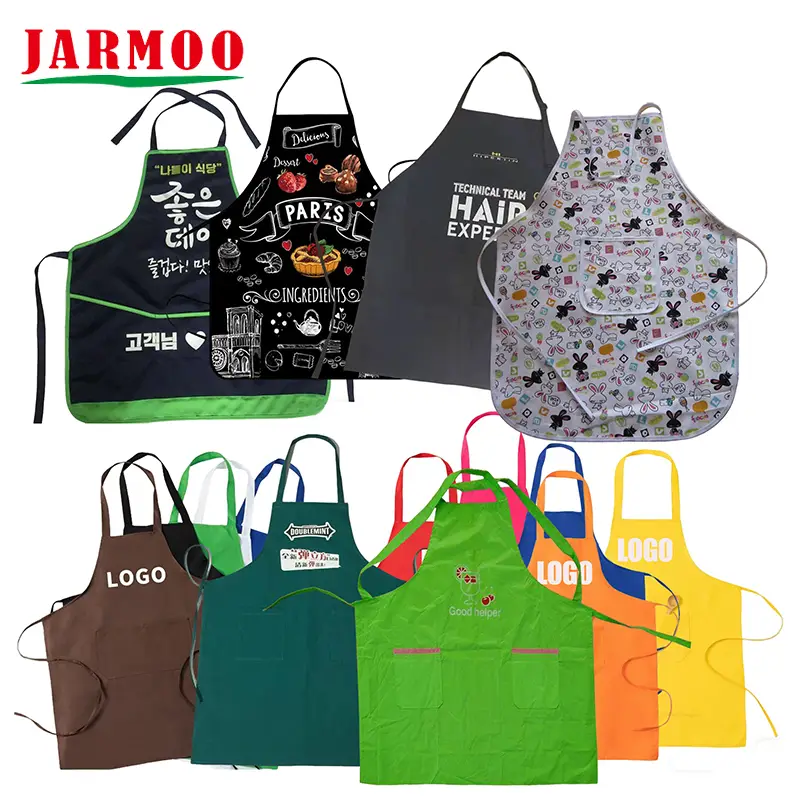 Customized Logo With Pockets all Size Kitchen Advertising Apron 1
