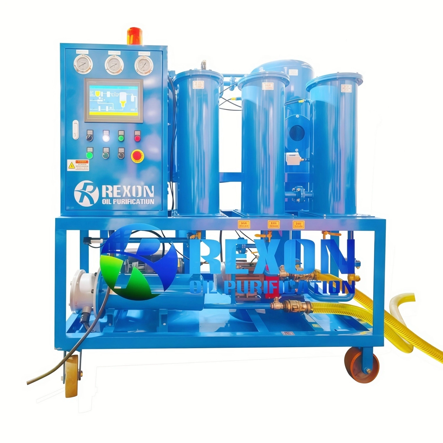 1200LPH Hydraulic Oil Filtration and Dehydration Purifier with PLC Fully Automatic HMI 1