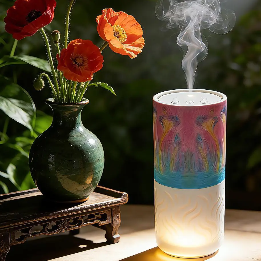 Cordless High-Quality Rechargeable Ceramic Essential Oil Waterless Diffusing Nebulizer 1