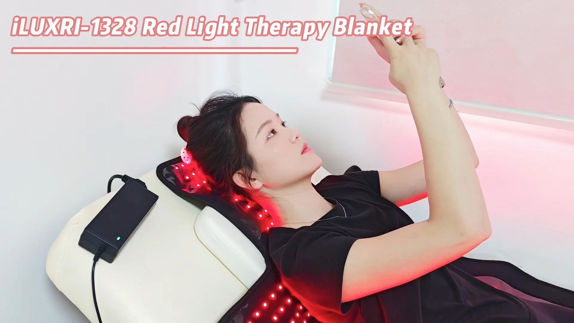 iLUXRED Red Light Therapy Belt Weight Loss Waist Wrap Infrared LED Body Slimming Heating Massage Red Light Belt For Home Use 1