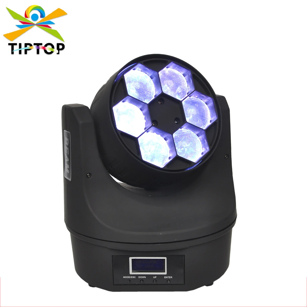6-in-1 15W Mini Bee Eye LED Moving Head Light with RGBW Color Mixing and Rotating Beam Effect 1