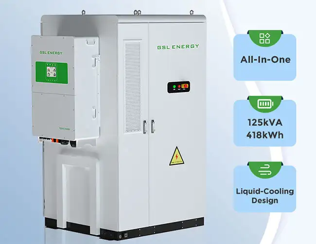 Hệ thống lưu trữ năng lượng pin làm mát bằng chất lỏng tất cả trong một dành cho các ứng dụng thương mại và công nghiệp có khả năng mở rộng.