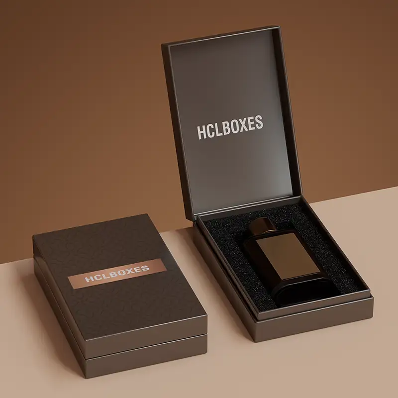 علبة مخملية فاخرة مصممة خصيصاً للعطور والزيوت العطرية وسيروم العناية بالبشرة وعلب تغليف العطور وعلب مستحضرات التجميل الورقية 1