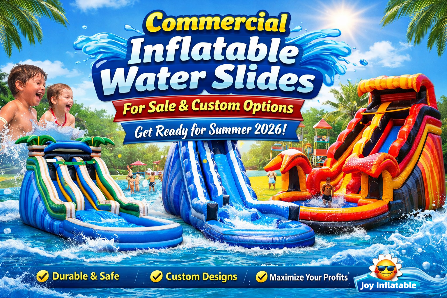 Commercial Inflatable Water Slide for Sale & Custom Options | Joy ...