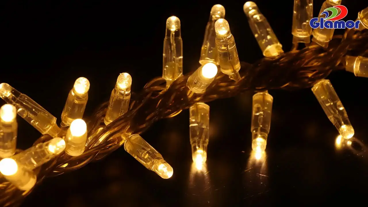 2026 good quality waterproof rubber pvc cable decorative Christmas festival chain string light |Glamor 1