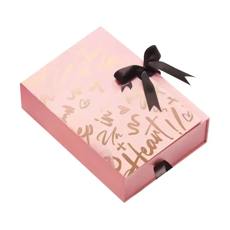 Recyclable Corrugated Board Makeup Boxes with Pink and Gold Color Cosmetics Packaging for Skincare Products-Gift & Craft 1