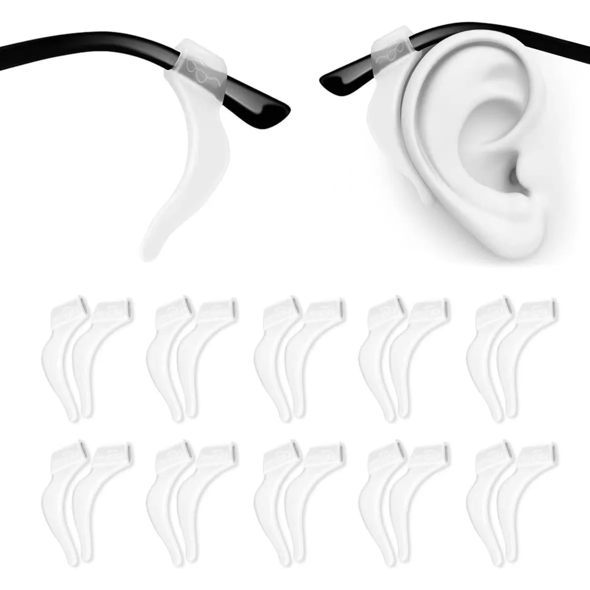 Eyeglasses Ear Grip Silicone Ear Hook Anti Slip for Glasses 1