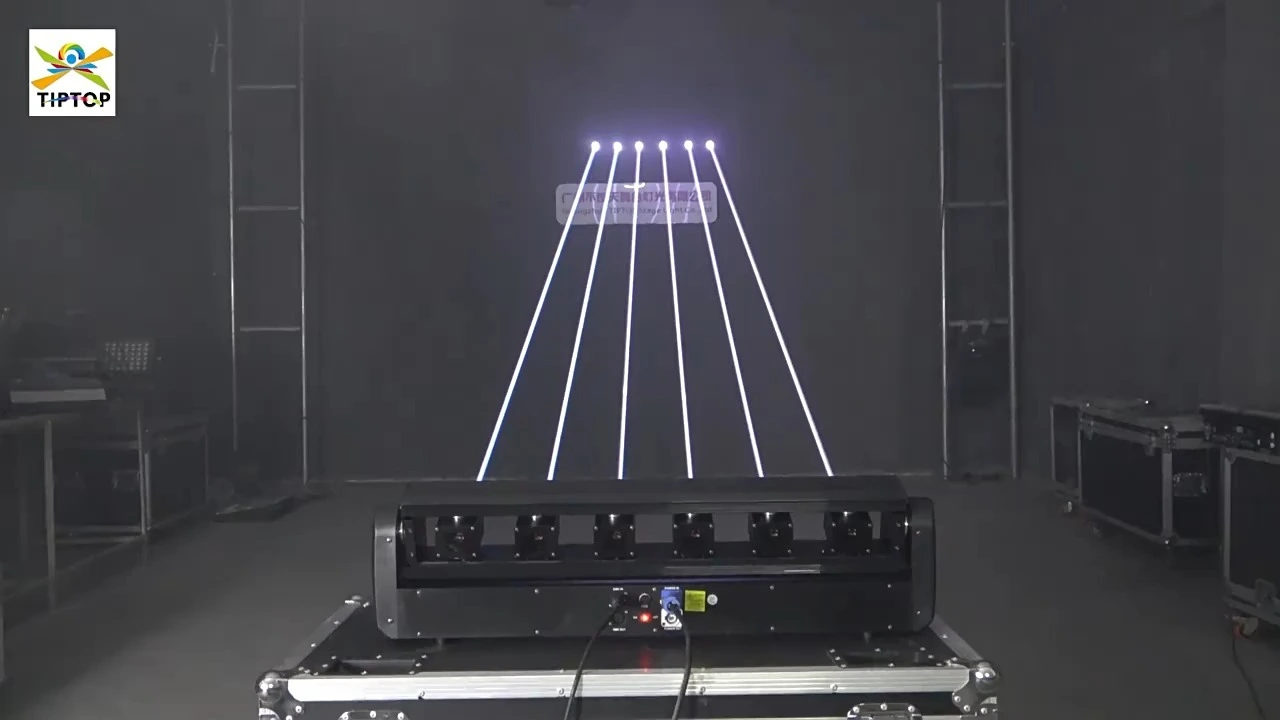 6-Eye RGB Tri-Color Laser Moving Head Light 500mW 1W with DMX512 Control 1