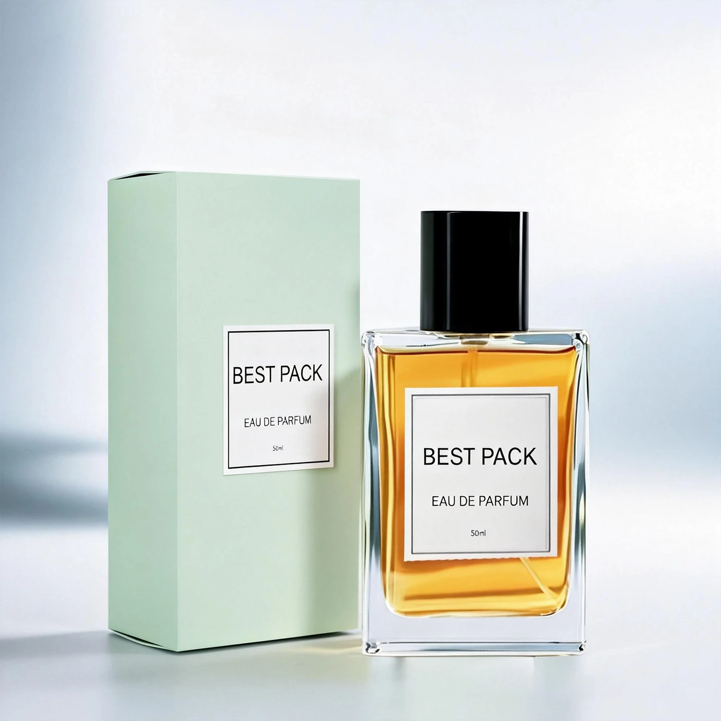 Luxury Square Crystal Glass Perfume Bottles | 30ml 50ml 100ml Empty Bottles with Custom Printing BEST-X20028 1