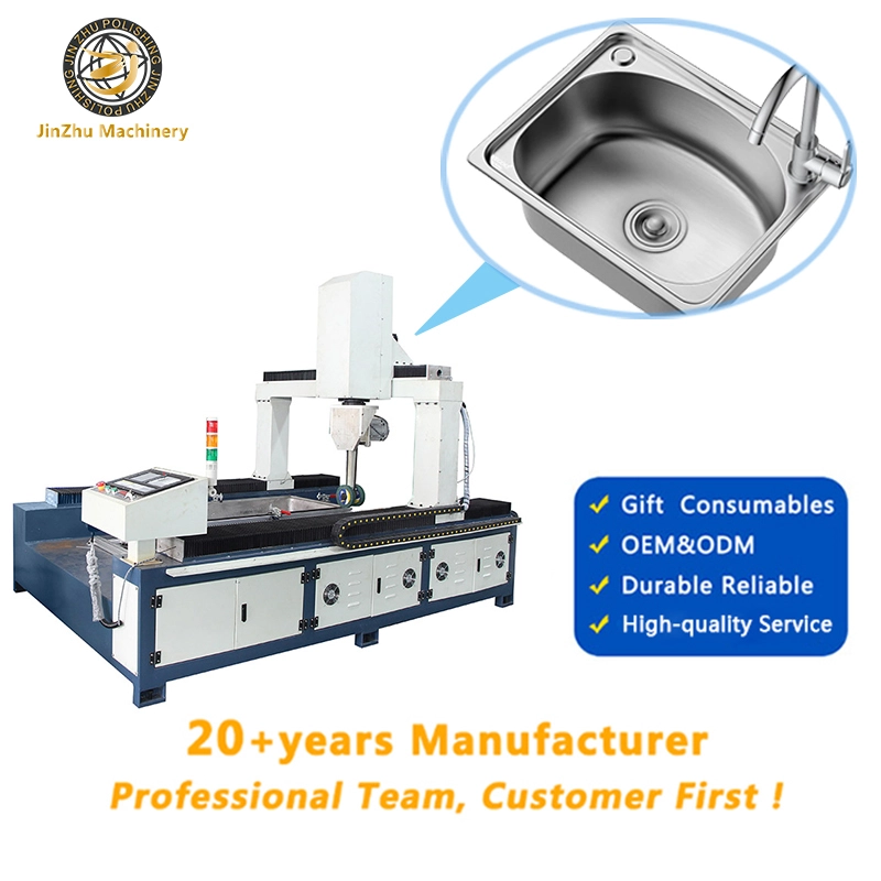 New JINZHU Stainless Steel Sink Polishing Grinding Machine 12kW Motor Engine High-Accuracy Inside/Outside Polishing 1