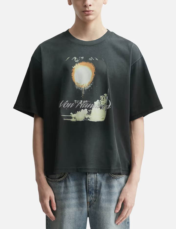 190GSM Vintage Graphic Black Comb T-Shirt 1