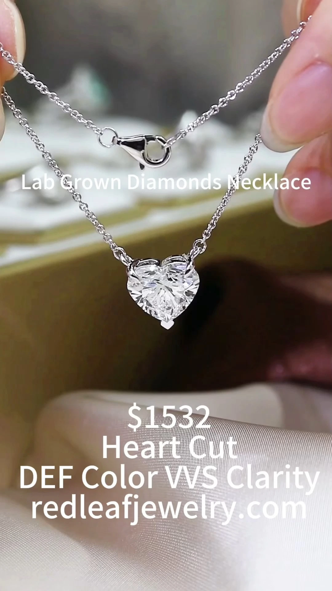 IGI Certified Lab Grown Diamond Heart Cut D~F VS VVS HPHT CVD 1-3 CT Loose LGD Loose Diamond Wholesale 1