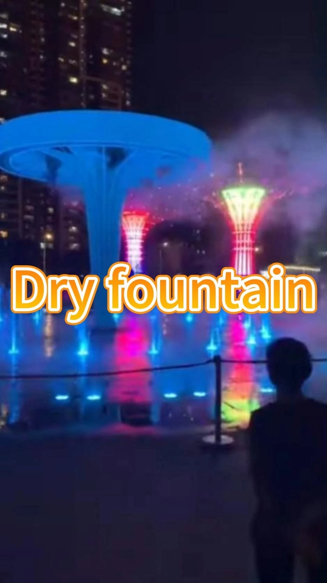 Water Crown Professional DMX Effect Dry Land Fountain for Garden 1