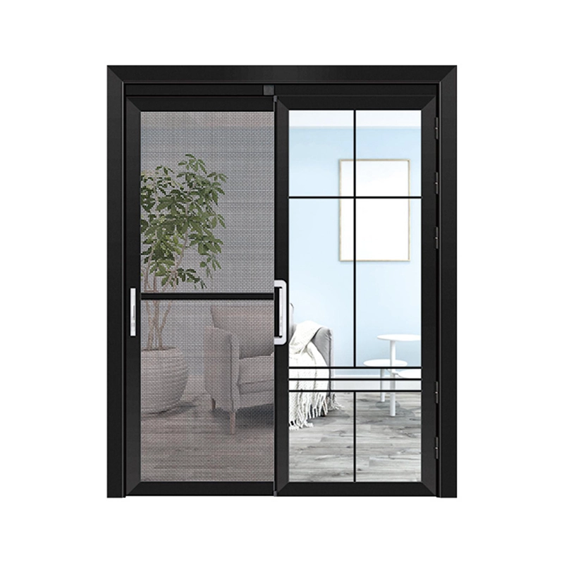 PD/PT Narrow Sliding Swing Door Custom Aluminum Glass Soundproof for Balcony Open Space Indoor Outdoor 1